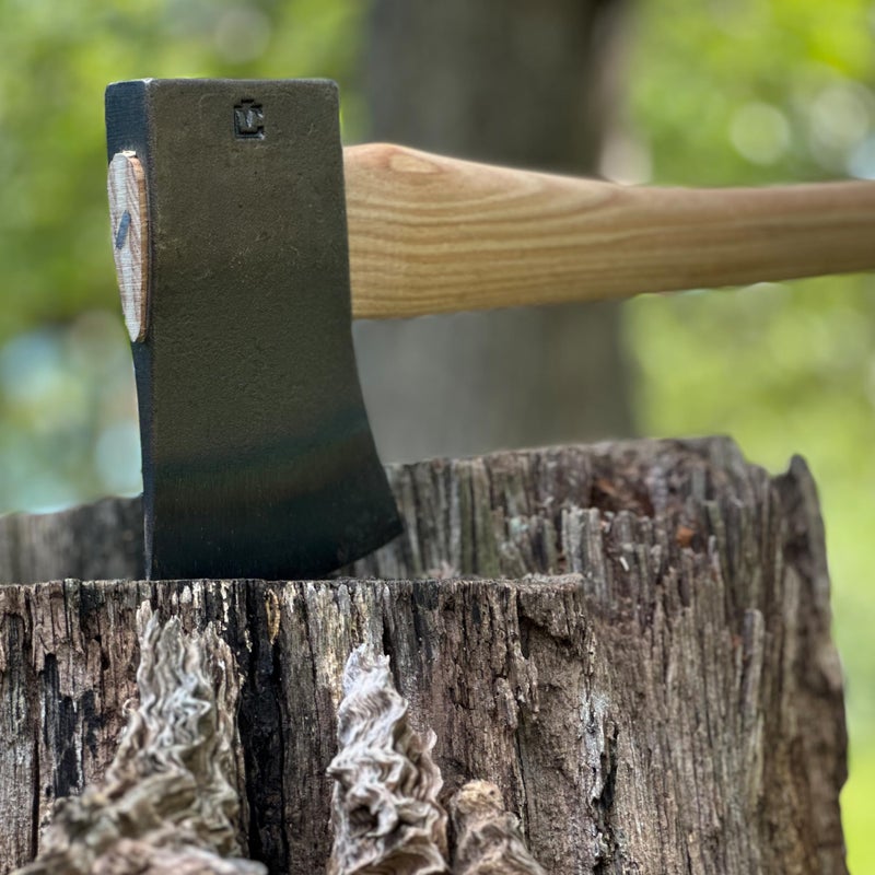 COUNCIL TOOL Boy's Axe - 2.25 lbs Dayton Pattern Axe with 24" Curved Hickory Handle & Drop Forged Steel Head - SU22B24C - Image 4